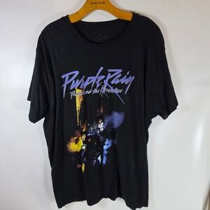 Prince Purple Rain Shirt 2XL Black Graphic Tee The Revolution Official Estate